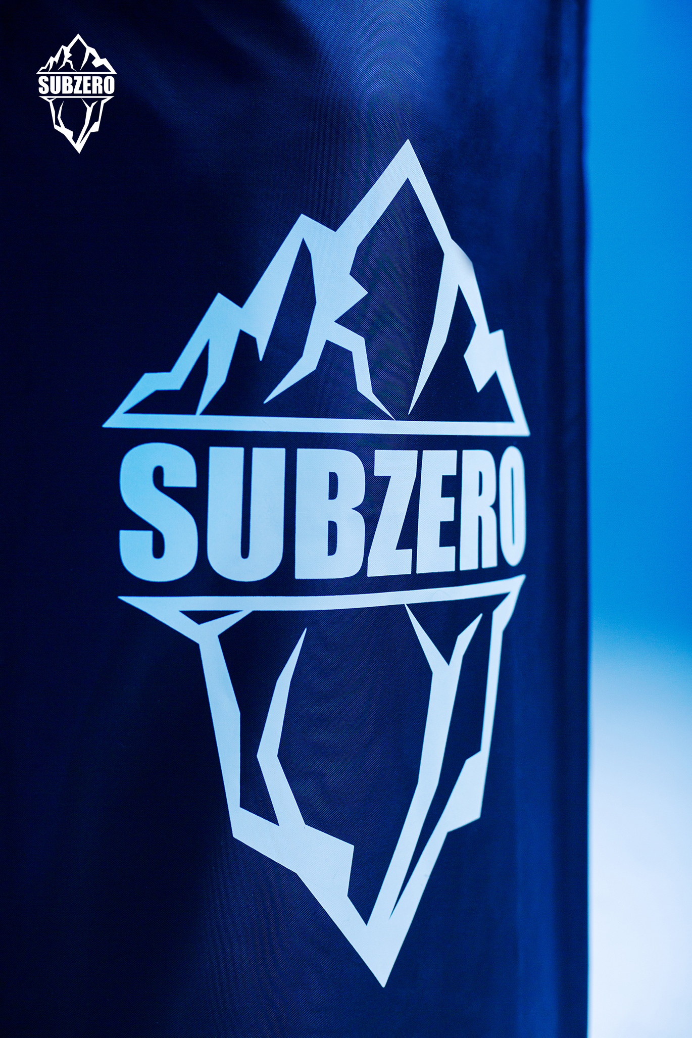 Close-up of ice flakes inside the SUBZERO tub